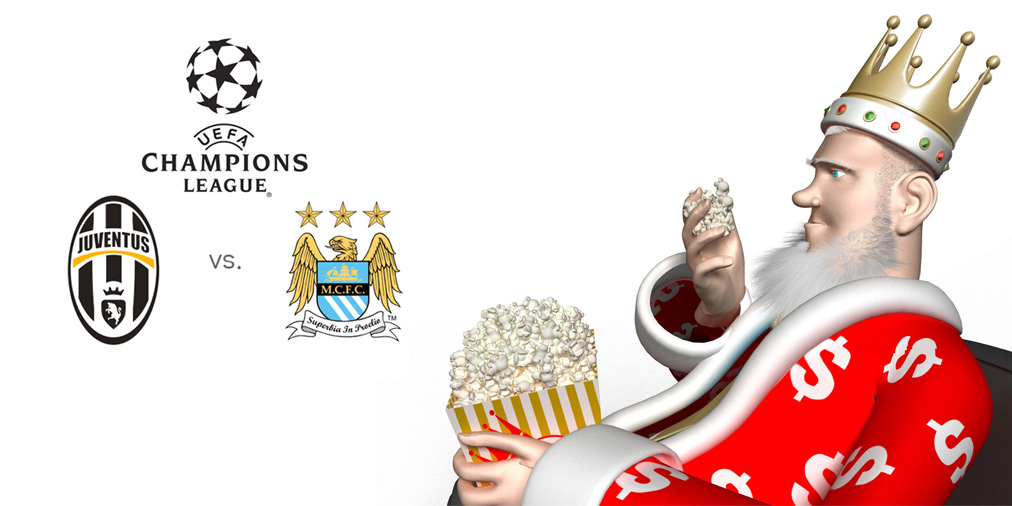The King presents the upcoming Champions League matchup between Juventus and Manchester City