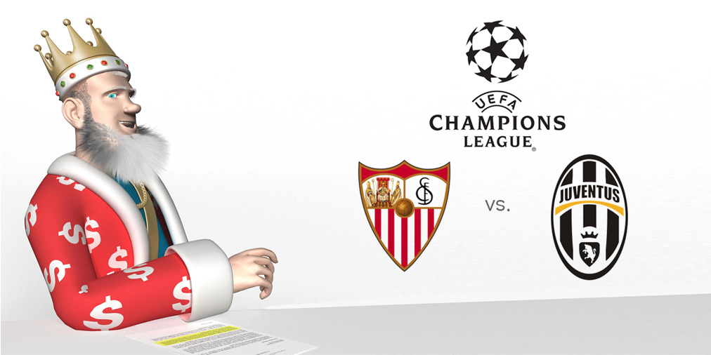 The King presentes the UEFA Champions League matchup between Sevilla and Juventus - Who is the favourite to win?
