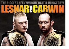-- UFC 116 partial poster - Lesnar vs. Carwin --