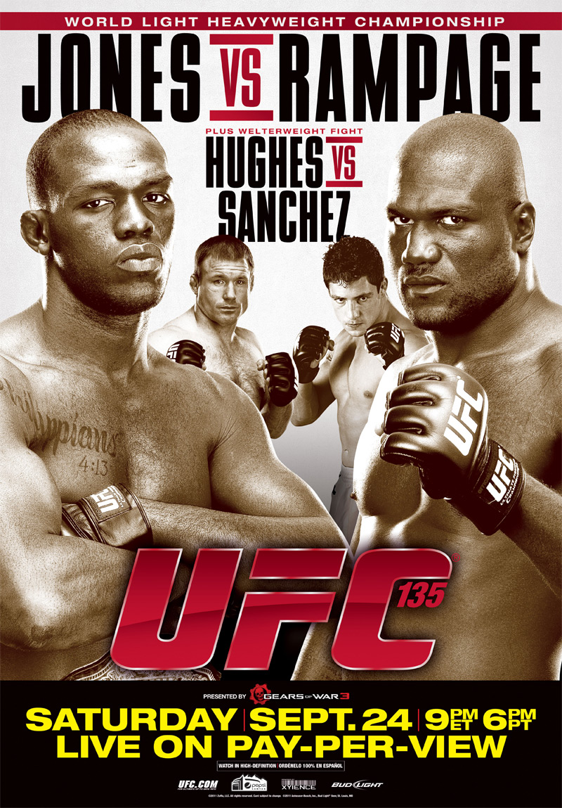 UFC 135 Poster - Large - Jon Jones vs. Quinton Jackson