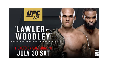 Lawler vs. Woodley - Ultimate Fighting Championship (UFC) 201 - Event poster