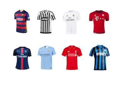 New season home kits - 2015/16 - Barcelona, Real Madrid, Bayern Munich, PSG, Liverpool and AC Milan