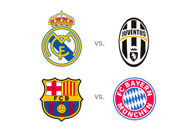 UEFA Champions League semi-finals - Matchups - Barcelona FC vs. Bayern Munich - Real Madrid vs. Juventus - UCL 2014/15