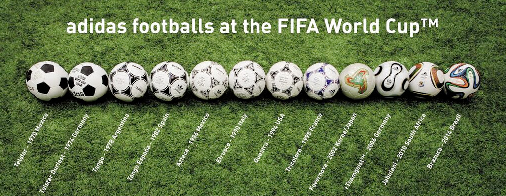 Adidas FIFA World Cup footballs - 1970 - 2014