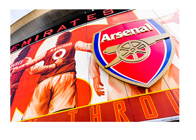 Emirates Stadium - London - Arsenal FC Logo and Illustration - Front Fascia