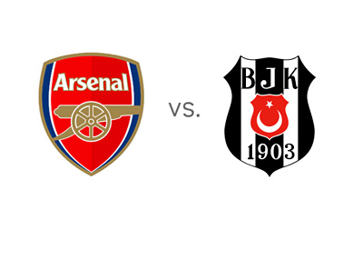 Arsenal FC vs. Besiktas - UEFA Champions League Matchup - Team Logos - Head to Head