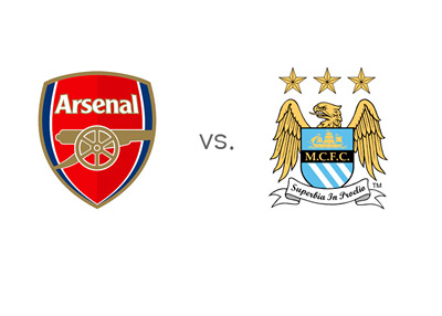 English Premier League Matchup - Arsenal vs. Manchester City - Team Logos / Crests