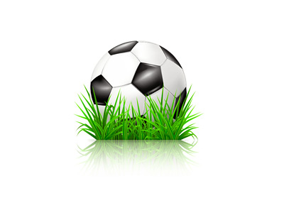 Artificial grass (turf) in the game of football - Illustration