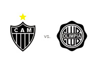 Copa Libertadores Final - Atletico Mineiro vs. Olimpia - Team Logos - Matchup