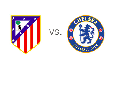 UEFA Champions League Match - Atletico Madrid vs. Chelsea FC - Team Logos / Badges / Crests