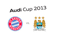 Audi Cup 2013 - Pre-season tournament - Bayern vs. Manchester City - Final - Team and tournament logos