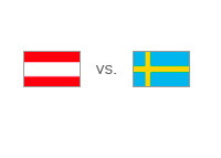 Austria vs. Sweden - Matchup and Country Flags