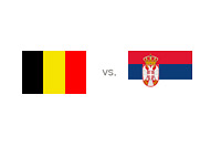 Belgium vs. Serbia - Country Flags - Matchup