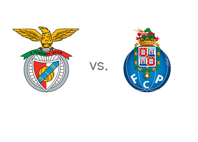 Portuguese Liga Matchup - Benfica vs. Porto - Team Logos