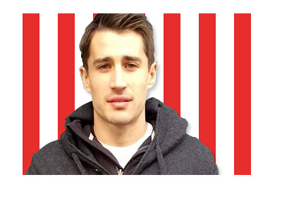 Bojan Krkic Instagram Photo - Stoke City FC Colors / Stripes - Montage