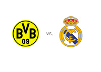 Team Logos and Matchup Stats for Borussia Dortmund and Real Madrid