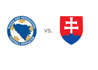 Bosnia-Herzegovina and Slovakia - Matchup and Football Association Logos