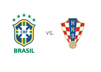 Brazil vs. Croatia - Football Matchup - National Team Crests / Badges / Logos