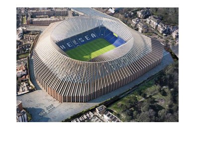 The New Stamford Bridge.  The approved concept / drawing / design.