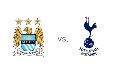 The English Premier League Matchup - Manchester City vs. Tottenham Hotspur - Team Logos