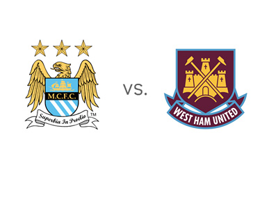 EPL Matchup - Manchester City vs. West Ham United - Team Logos / Crests / Badges