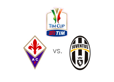 Fiorentina vs. Juventus - Italian Cup - Coppa Italia - Matchup / Preview / Odds - Team Logos / Badges / Crests