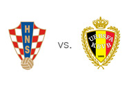 Croatia vs. Belgium - Football Association Crests - Matchup - FIFA Qualifiers