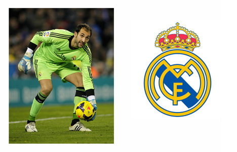 Diego Lopez on Goal for Real Madrid - La Liga - Photo