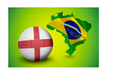 England at the FIFA World Cup 2014 in Brazil - Illustration