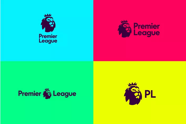 The coloured version of the new English Premier League logo