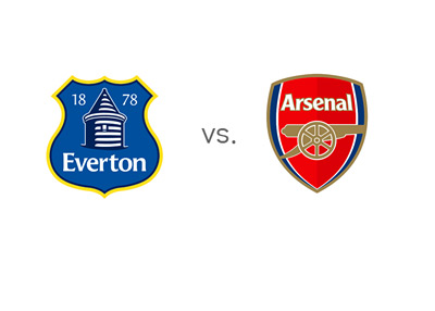 EPL Matchup - Everton vs. Arsenal - Team Jersey Crests / Badges / Logos