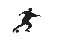 Football Player Silhouette - Illustration