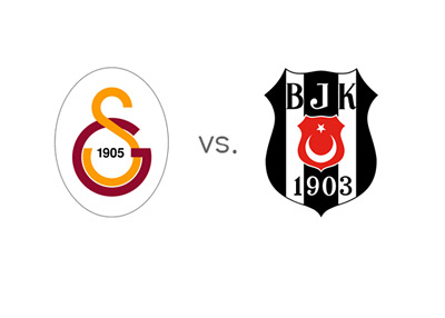 Turkish Super Lig Matchup - Galatasaray vs. Besiktas - Team Logos