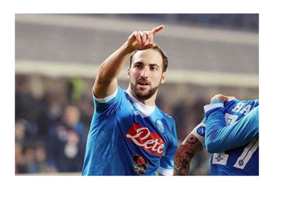 Gonzalo Higuain in blue and white for SSC Napoli - January 2016