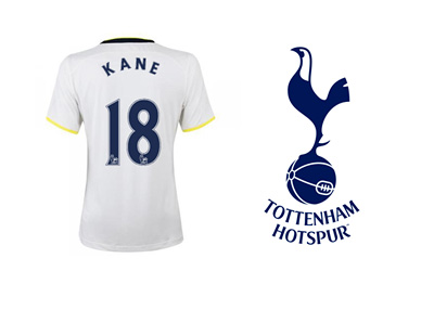 Harry Kane - Tottenham Hotspur - Jersey Number 18 and Team Logo