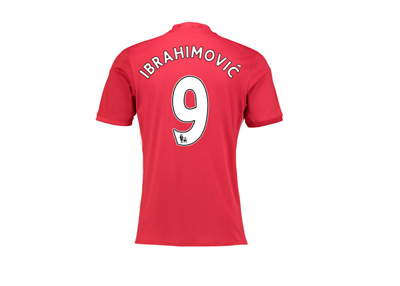 Manchester United number 9 shirt - 2016/16 season - Zlatan Ibrahimovic - Jersey back side