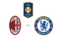 The International Champions Cup - AC Milan vs. Chelsea - Team and Tournament Logos / Matchup