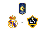 The International Champions Cup - ICC - Real Madrid vs. LA Galaxy - Team and Tournament Logos