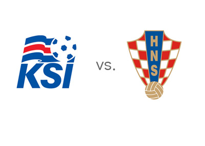 World Cup Qualifications - Iceland vs. Croatia - Matchup - Team Crests