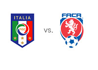 Italy vs. Czech Republic - Team Crests - Matchup