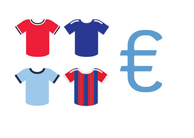 Football Jersey Sales - in Euros - Illustration / Concept