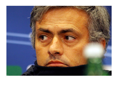Jose Mourinho - Chelsea FC manager - In deep thought