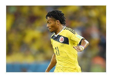 Juan Cuadrado- Colombia National Team - FIFA World Cup 2014 - Brasil - Game Photo