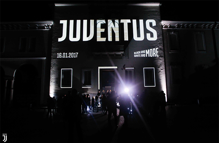 The unveiling of the Juventus FC new logo.