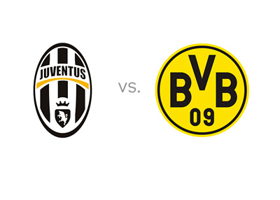 Juventus FC vs. Borussia Dortmund - Matchup - Odds - Preview - Head to Head - Illustration - Team Logos / Badges / Crests