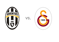 The UEFA Champions League Matchup - Juventus vs. Galatasaray - Team Logos