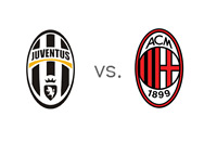 Juventus vs. AC Milan - Serie A Matchup - Team Logos