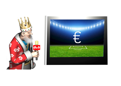 The King is presenting the latest football broadcast revenues