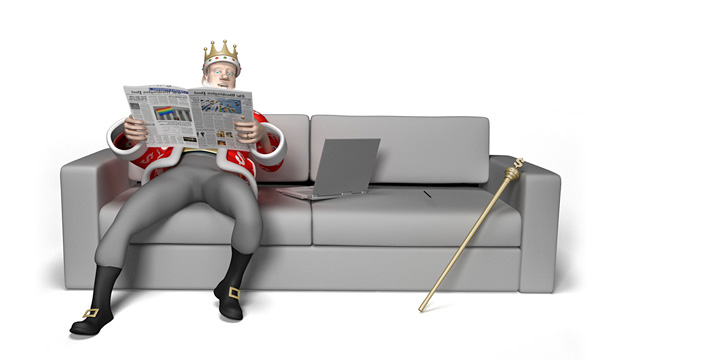 The Football King is relaxing on the couch and reading the papers. Talking about super agent Mino Raiola and his very successful 2016/17 transfer market season