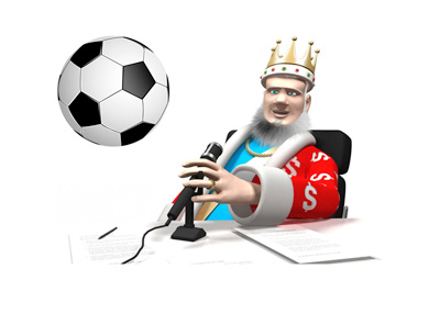 The King is reporting on the football week ahead and the new season of the English Premier League - 2014/15